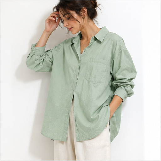 Hobz Blouse 1575- Sage Green