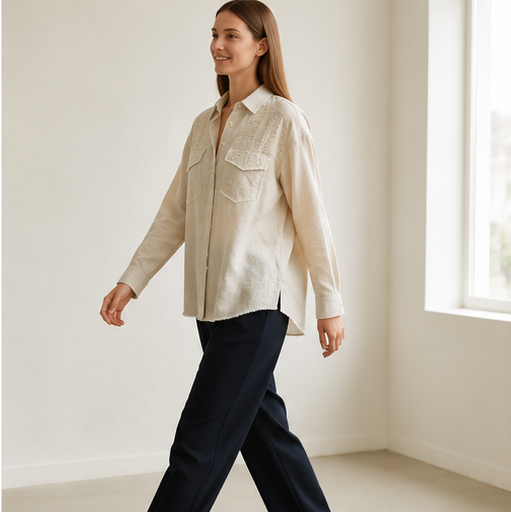 Hobz Shirt 11325- Cream
