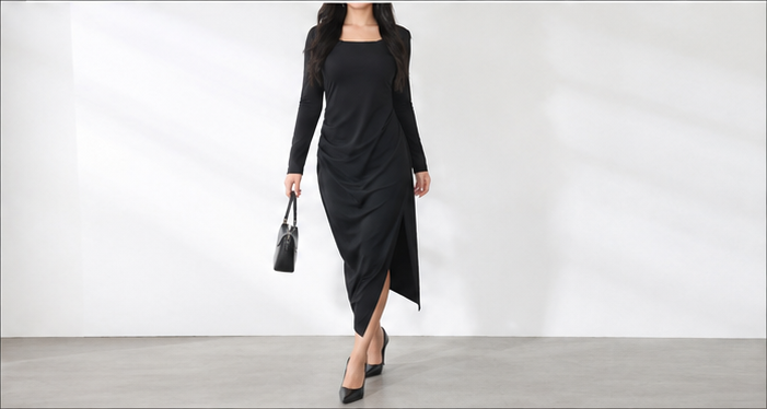 Hobz Dress 20295- Black