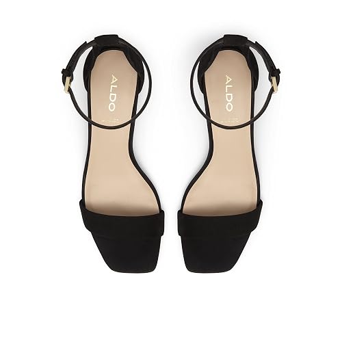 Heeled Glossy Black Sandals
