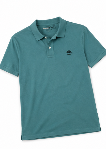 Timberland Teal Polo Shirt view 4