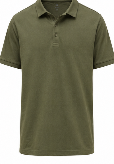 H&M Olive Classic Polo Shirt - product detail