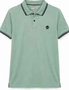 Timberland Mint Green Tipped Polo Shirt view 1
