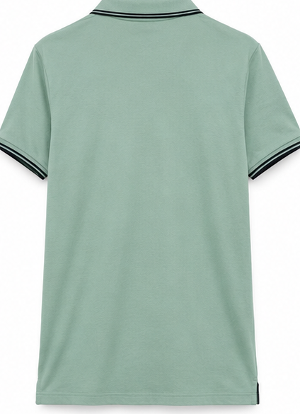 Timberland Mint Green Tipped Polo Shirt view 3