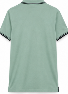 Timberland Mint Green Tipped Polo Shirt view 3