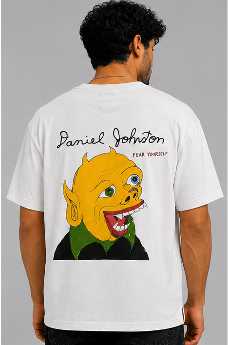 Breshka White Daniel Johnston Graphic T-Shirt