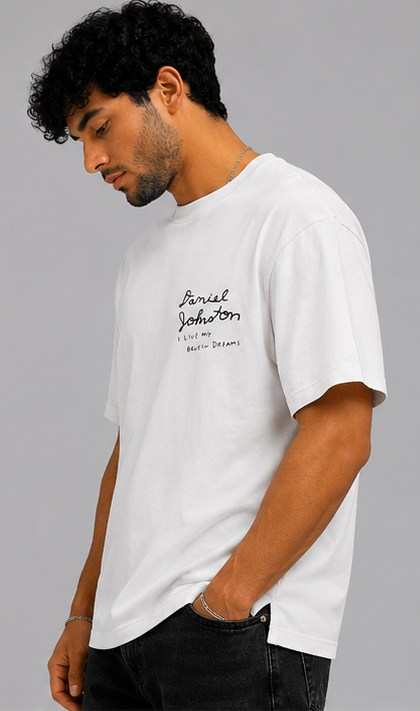 Timberland White Daniel Johnston Graphic T-Shirt view 2