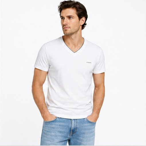 GUESS White Men's T-Shirt – Style 086
