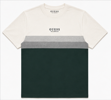 GUESS White / Dark Green Men's T-Shirt – Style 090