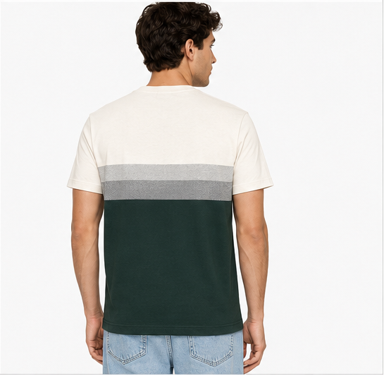 GUESS White / Dark Green Men's T-Shirt – Style 090
