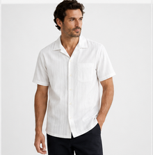 H&M Textured White Shirt