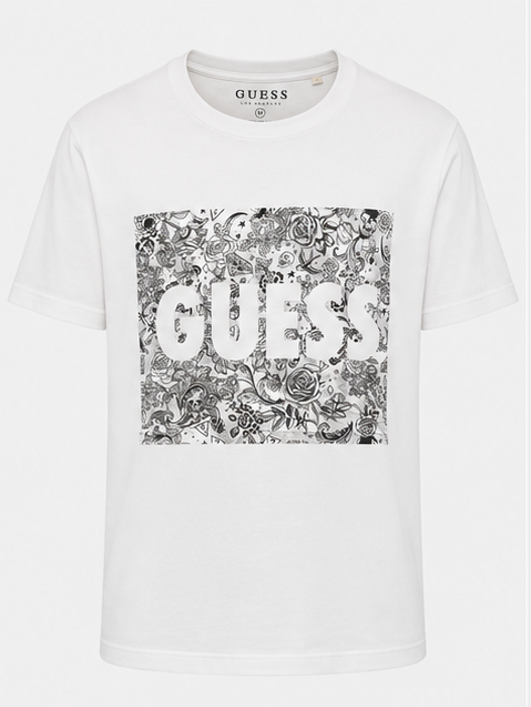 GUESS White Men's T-Shirt – Style 057