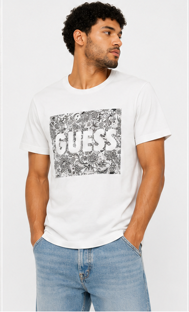 GUESS White Men's T-Shirt – Style 057