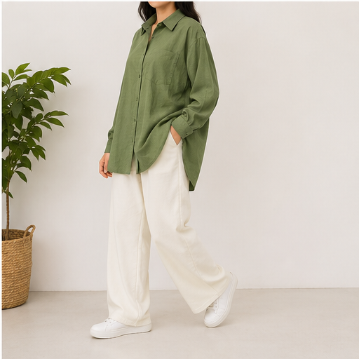 Hobz Blouse 1575- Green