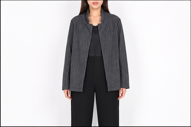 Hobz Formal Jacket 90005- Charcoal
