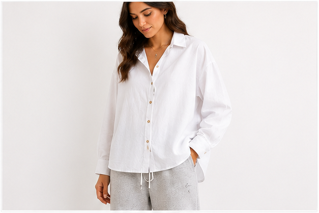 Hobz Blouse 1644 - White