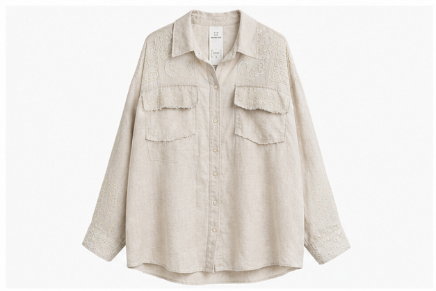 Hobz Shirt 11343- Cream