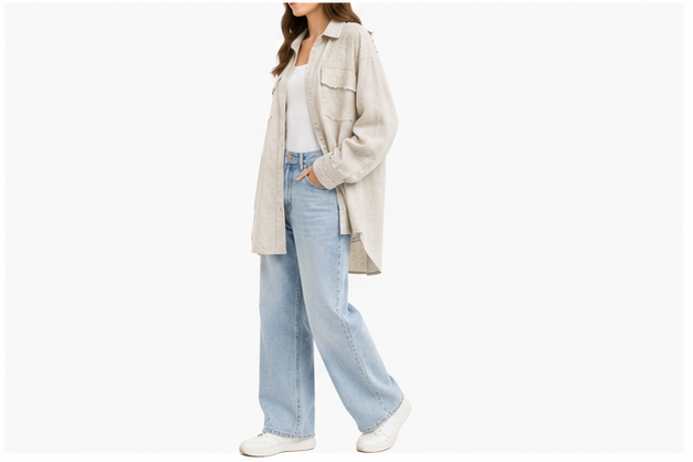 Hobz Shirt 11343- Cream