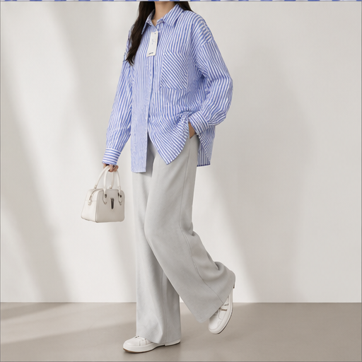 Hobz Blouse 30284- Blue