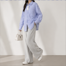 Hobz Blouse 30284- Blue