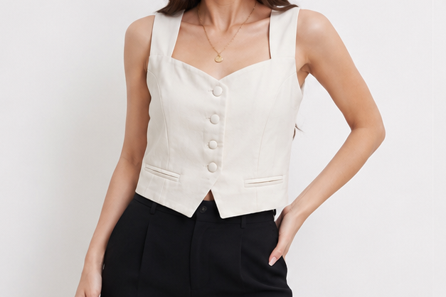 Hobz Vest 5355- White