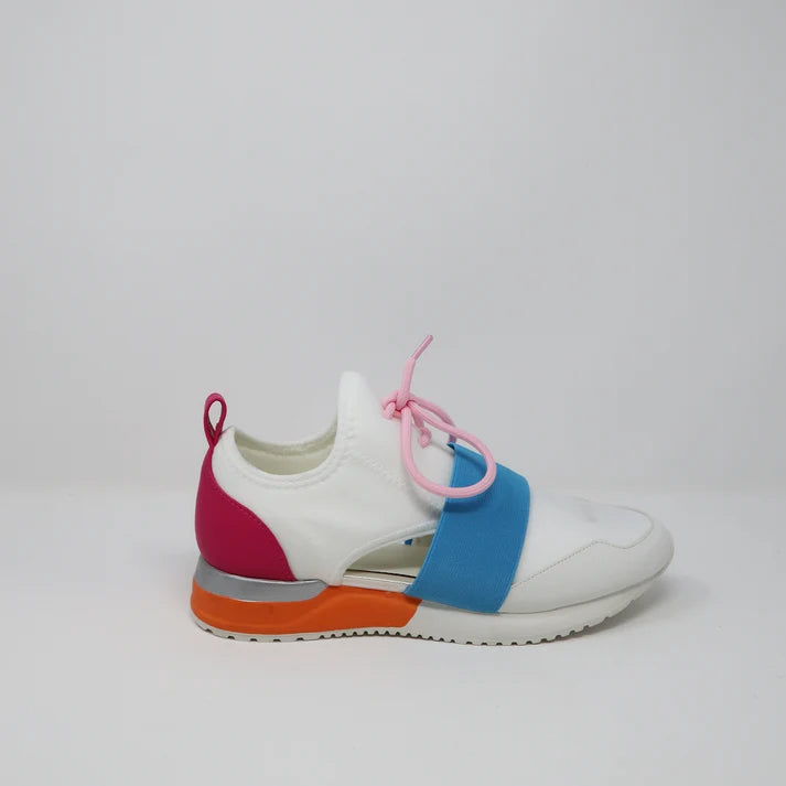 Multicolor White Sneakers