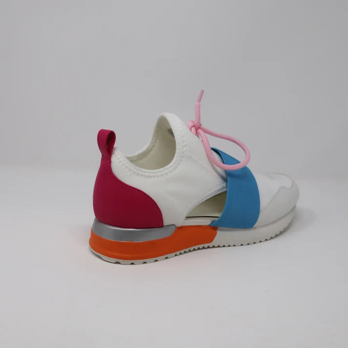 Multicolor White Sneakers