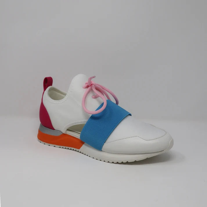 Multicolor White Sneakers