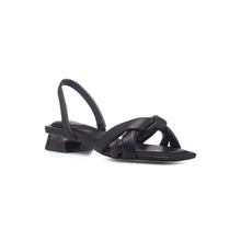 Heeled Low Black Sandals