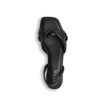 Heeled Low Black Sandals