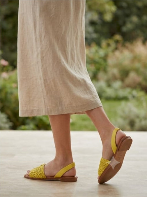 Flat Yellow Sandals