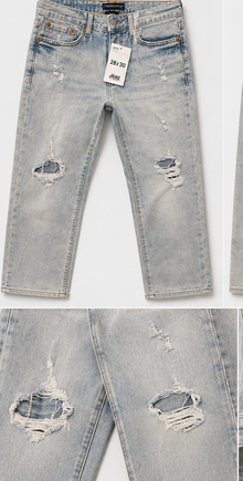 AERO Light Wash Distressed Jeans — detail 1