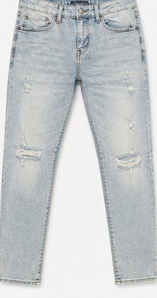AERO Light Wash Ripped Slim Jeans — detail 1