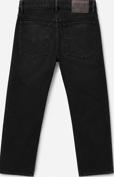 American Eagle Black Cropped Straight Jeans — detail 2