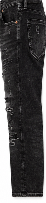 American Eagle Black Ripped Slim Jeans — detail 3