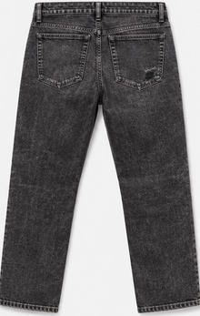American Eagle Charcoal Ripped Straight Jeans — detail 2