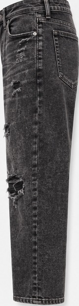 American Eagle Charcoal Ripped Straight Jeans — detail 3