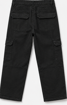 Bershka Black Cargo Jeans — detail 2