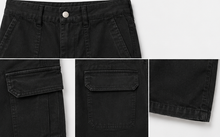 Bershka Black Cargo Jeans — detail 4