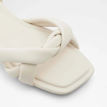 Heeled Low White Sandals