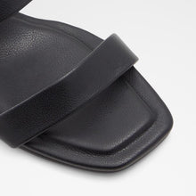 Heeled Glossy Black Mules