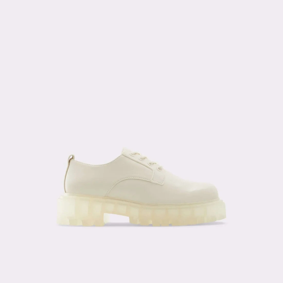 Heeled Sheer White Sneakers