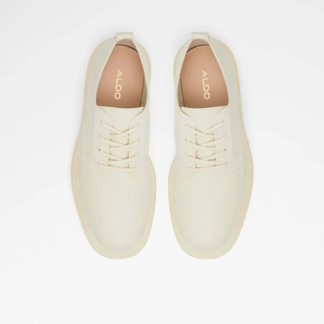 Heeled Sheer White Sneakers
