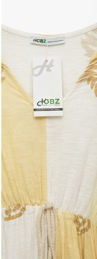 Hobz Dress 1703- Yellow