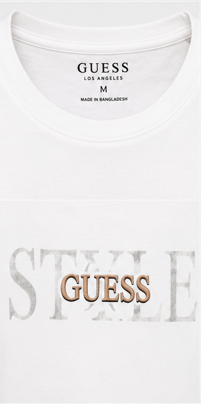 GUESS White Men's T-Shirt – Style 058