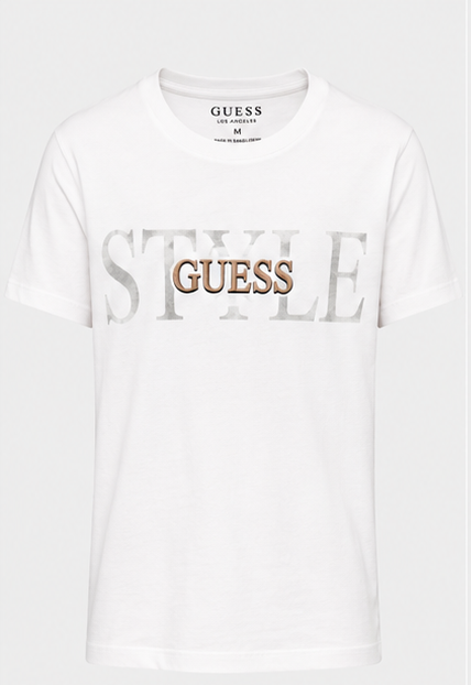 GUESS White Men's T-Shirt – Style 058