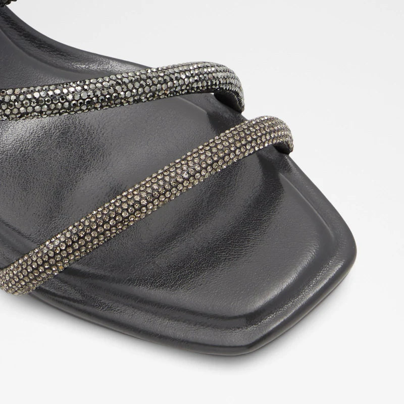 Heeled High Black Mules
