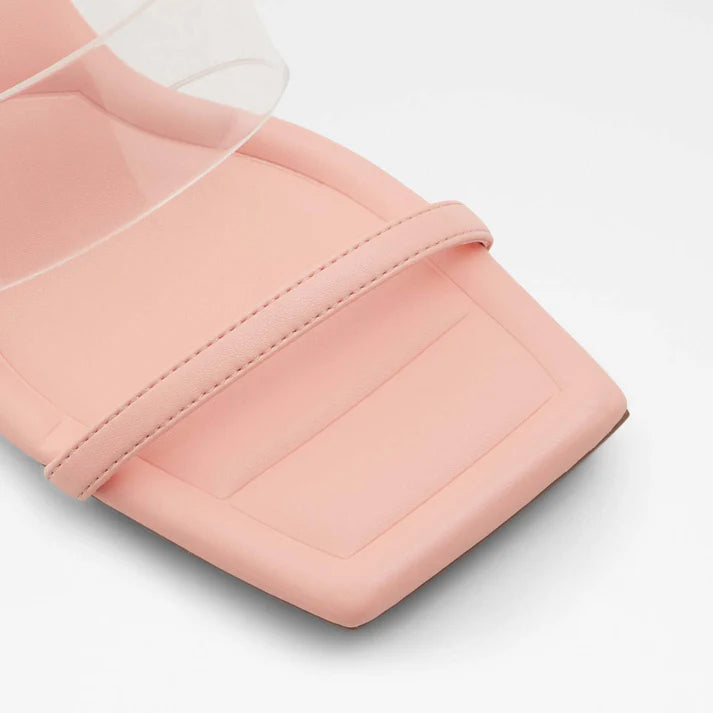 Heeled Pink Mules
