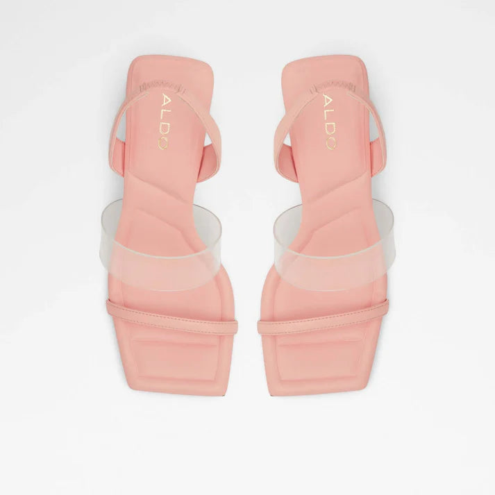 Heeled Pink Mules