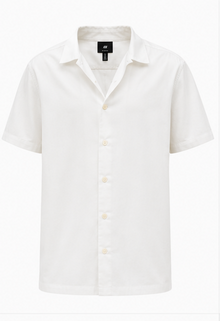 H&M White Resort Shirt - model view